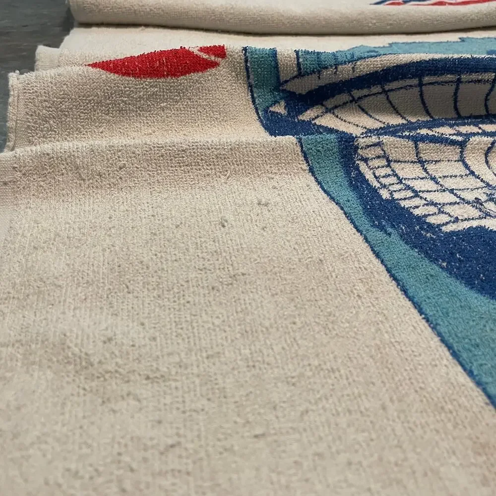 Vintage Los Angeles Dodgers 30th Anniversary Dodger Stadium Beach Towel 90s